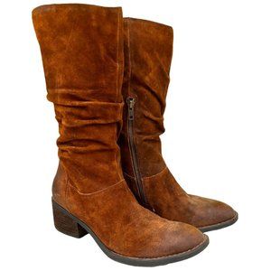 Born Peavy Slouchy Leather Boots Size 9M